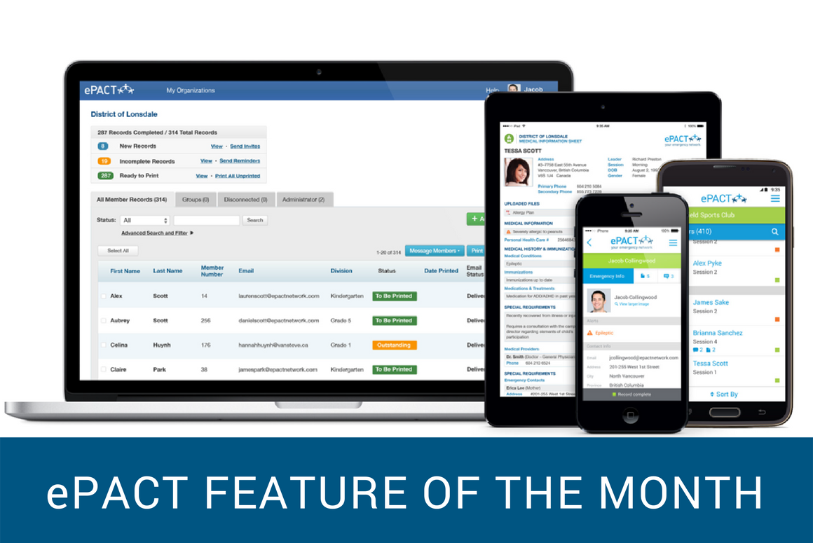 ePACT FEATURE OF THE MONTH