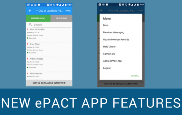 ePACT App Features