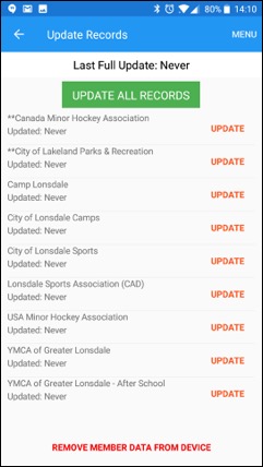 ePACT Admin App Update Member Records Choose