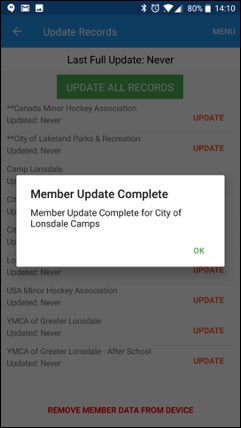 ePACT Admin App Update Member Records Complete