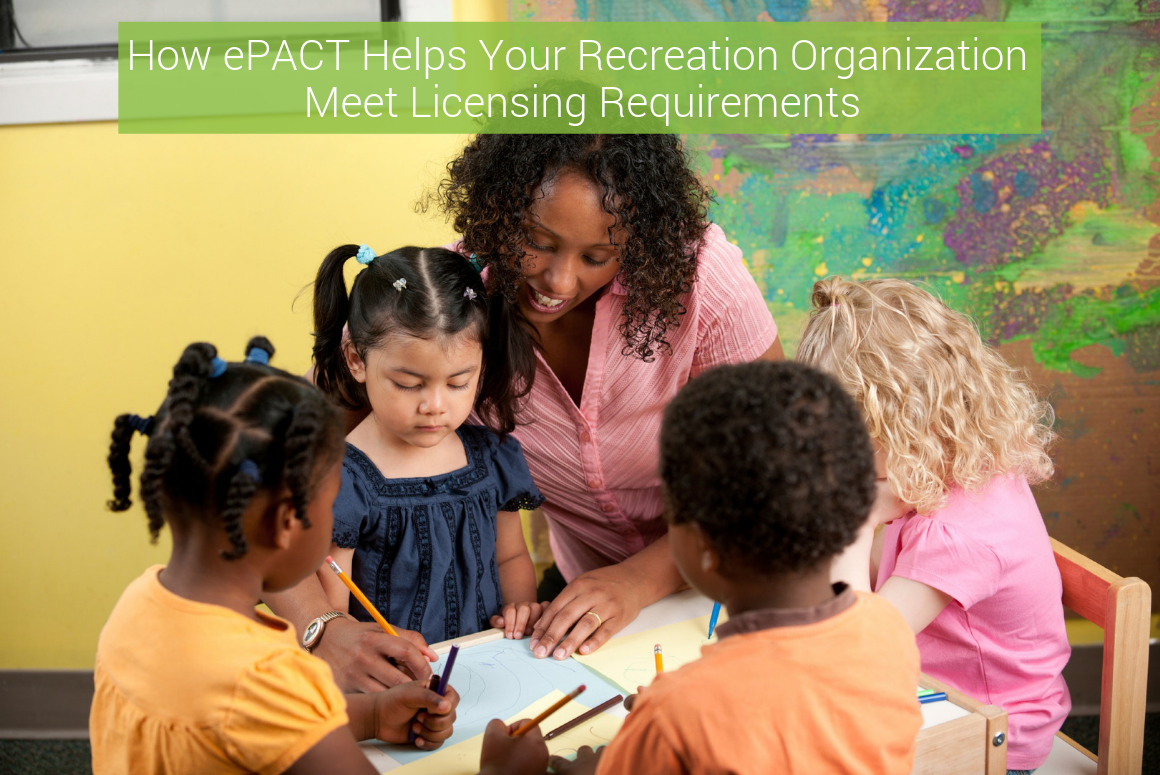 How ePACT helps your recreation organization meet licensing requirements