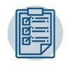 Icon with checklist to demonstrate ePACT is SOC 2 compliant